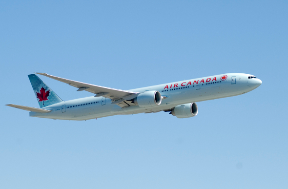 Aboard Air Canada For A Flight From Sydney To Vancouver