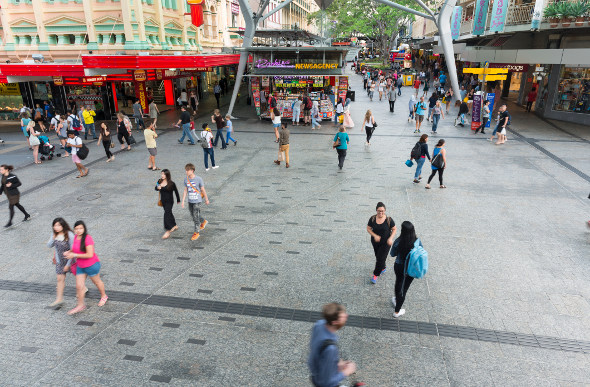 Queen Street Mall, Brisbane's iconic shopping strip