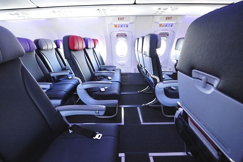 Economy X exit row seats on a Virgin Australia B737-800