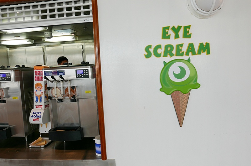 Eye Scream eatery, Disney Cruise Line