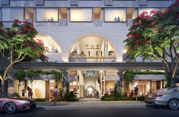 An artist's impression of the new The Calile hotel in Brisbane.