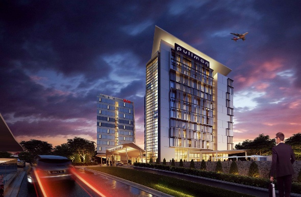 An artist's impression of the new Pullman Brisbane Airport and Ibis Brisbane Airport hotels.