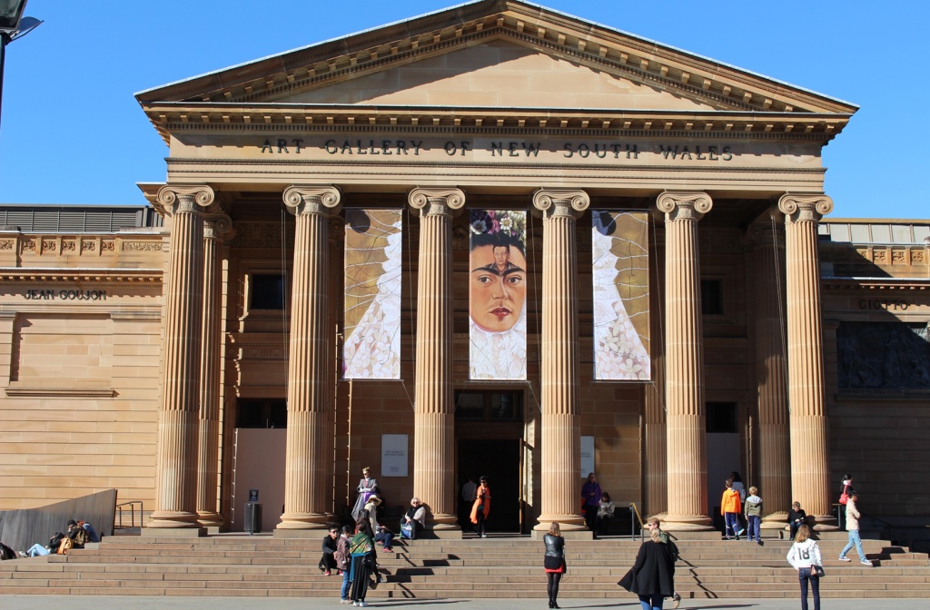  the entrance of the AGNSW Frida