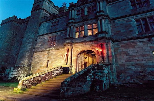  Chillingham castle at night time