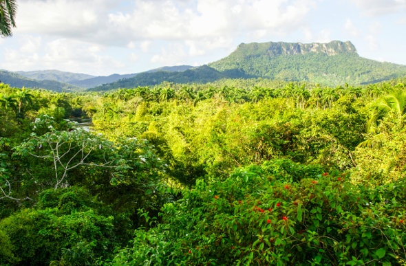  a view of the cuba el yunque mountain from a far