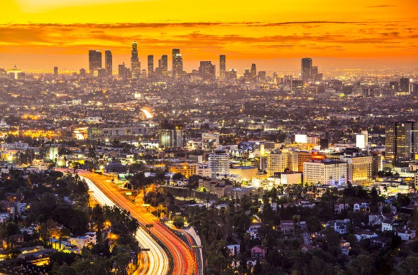  Downtown LA sunset
