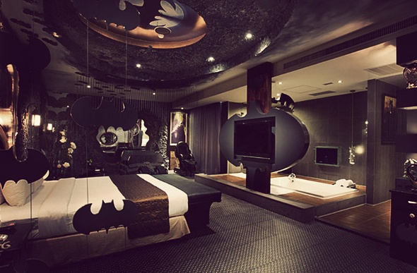 Batman-themed suite at the Eden Hotel in Taiwan