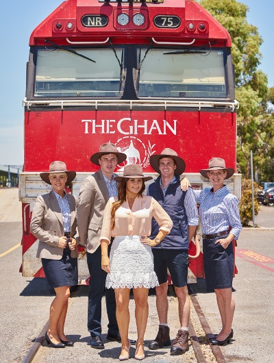  group photo of the crew of the ghan railways