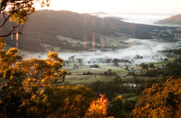 Morning clouds through the hunter valley
