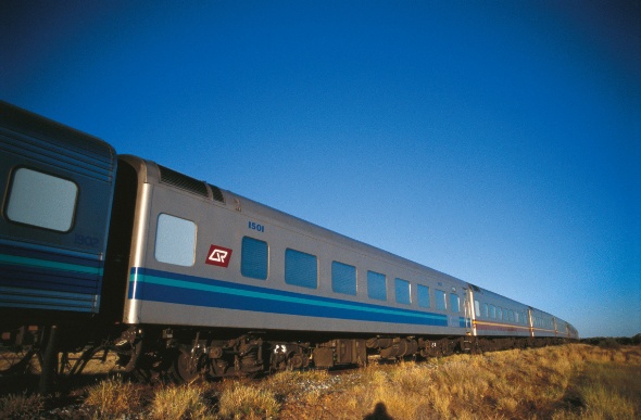 Blue Spirit of Queensland Train in operation