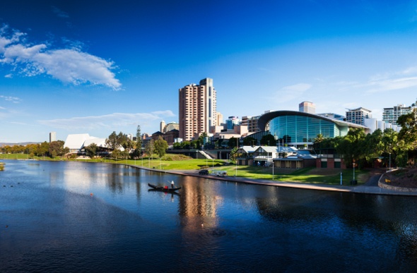  A view of Adelaide city across the river