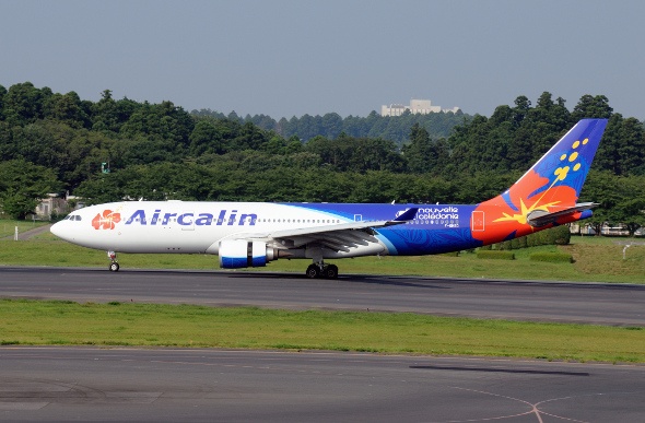  Aircalin plane on the runway 