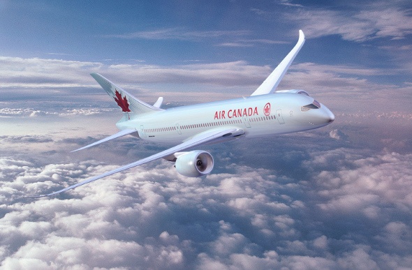  Air Canada plane flying 