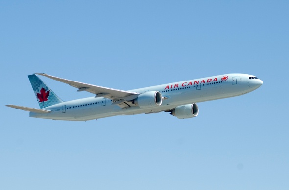 Air Canada plane in the sky 