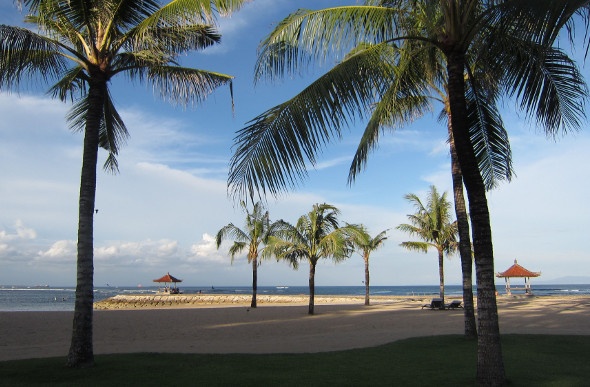  View from the Bali beach club