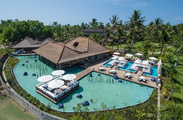  View of the pool at Club Med Bali 