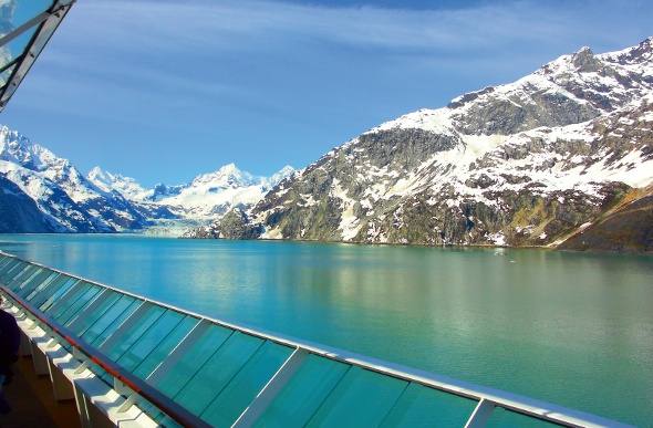 View of Alaska from a cruise ship