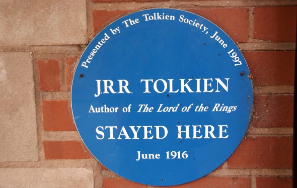 Commemorative plaque for John Ronald Reuel Tolkien