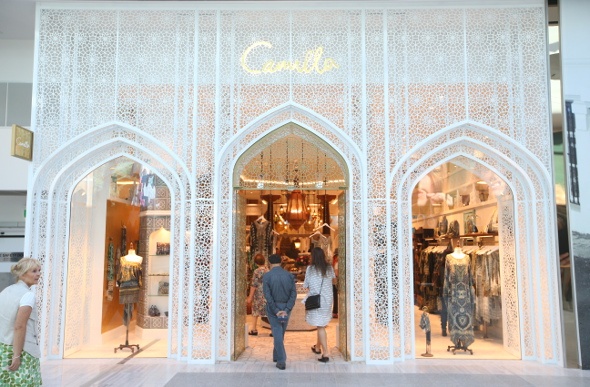 Outside the new Camilla store at Pacific Fair