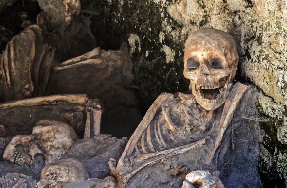 Skeletons at Herculaneum