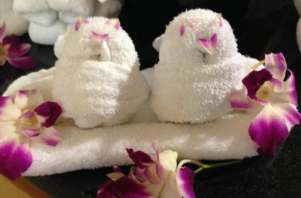  Towels shaped as an animal