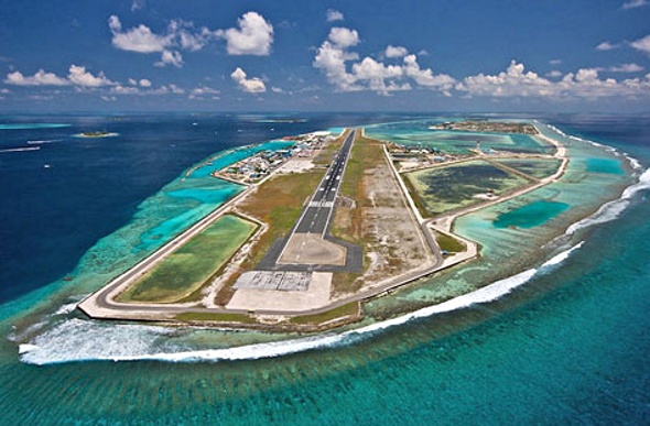  Male airport on an island 