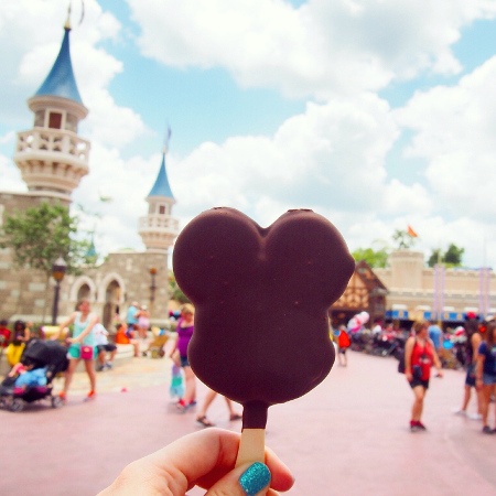 Mickey mouse Chocolate ice cream bought in Disneyland