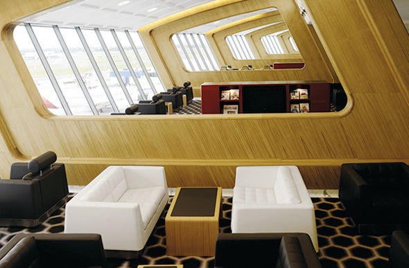 Luxurious airport lounge for Qantas' first class passengers