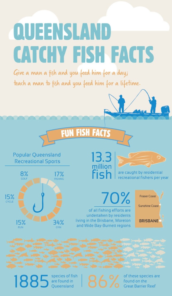 Infographic of Queensland's fish facts