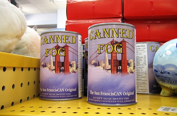 Creative San Francisco canned fog souvenir for sale