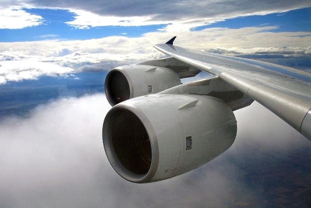Two plane engine in mid-air
