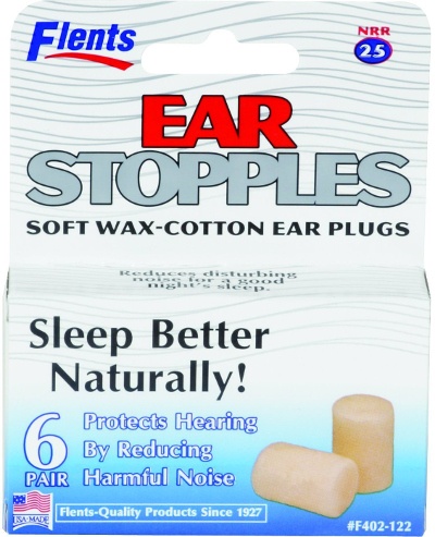 A box of Flents easr stopples soft wax cotton ear plugs