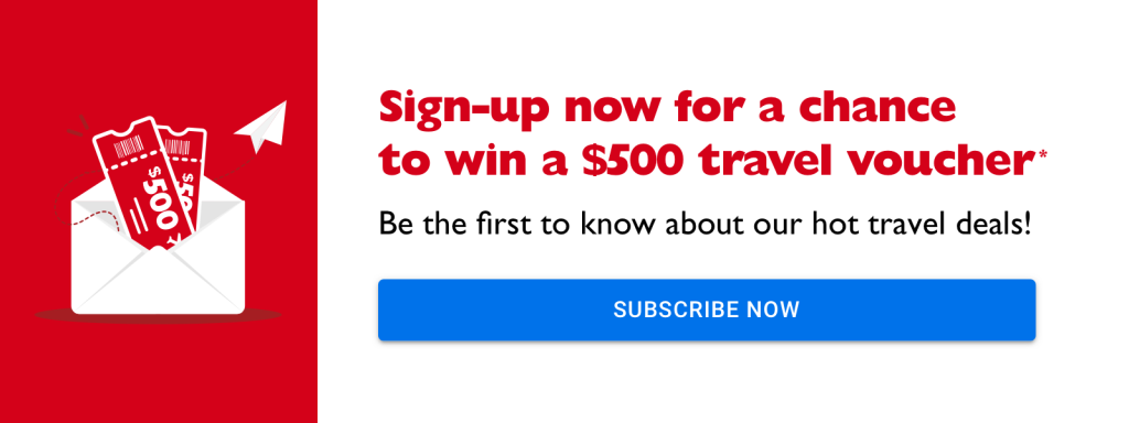 Sign-up subscription, might get a chance to win travel Voucher