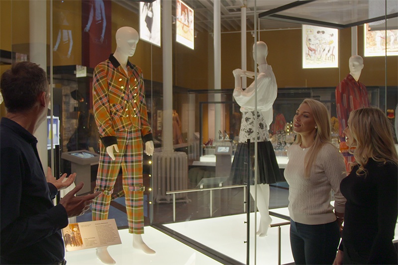 Looking at the displays at National Museum of Scotland