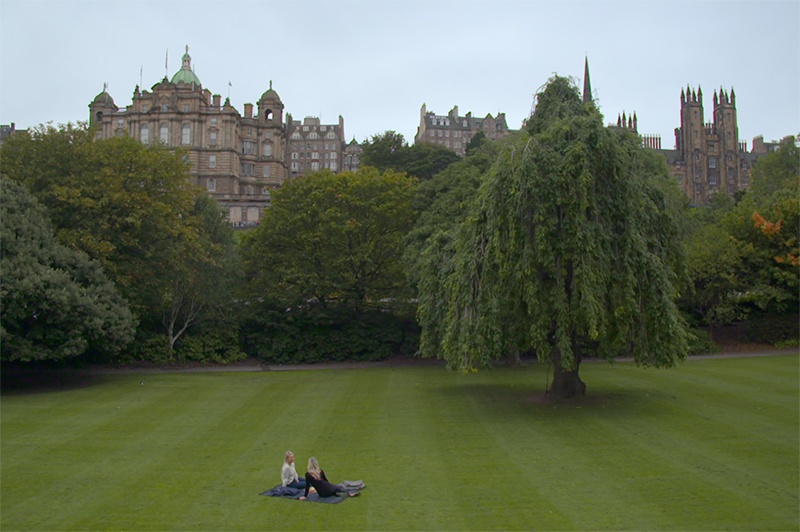 A picnic in an Edinburgh park