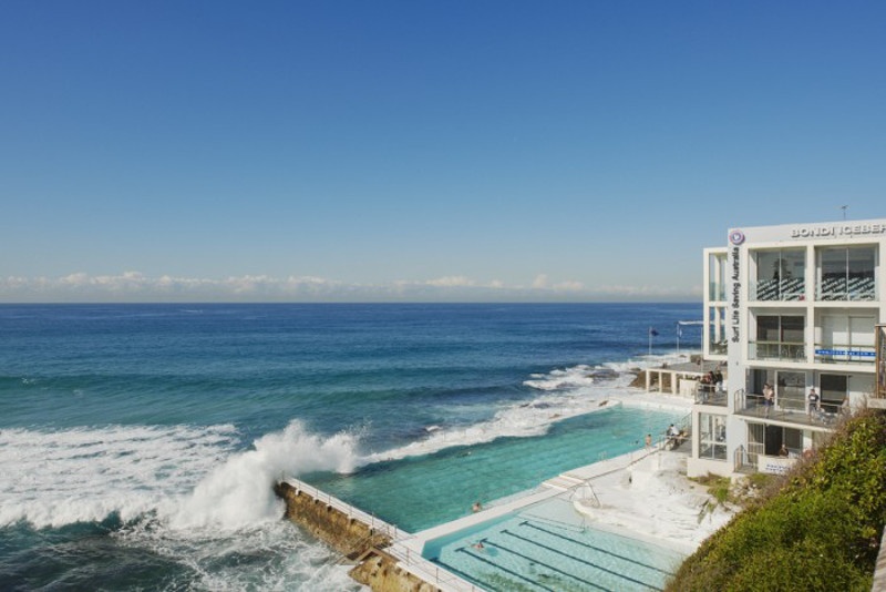 View of the Bondi Icebergs during the day