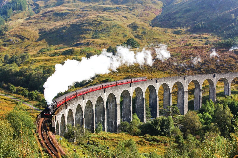 The Jacobite steam train