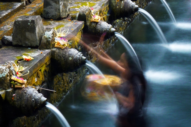 Zen Capital of Bali: Rituals At Water Spring In Tirta Empul.