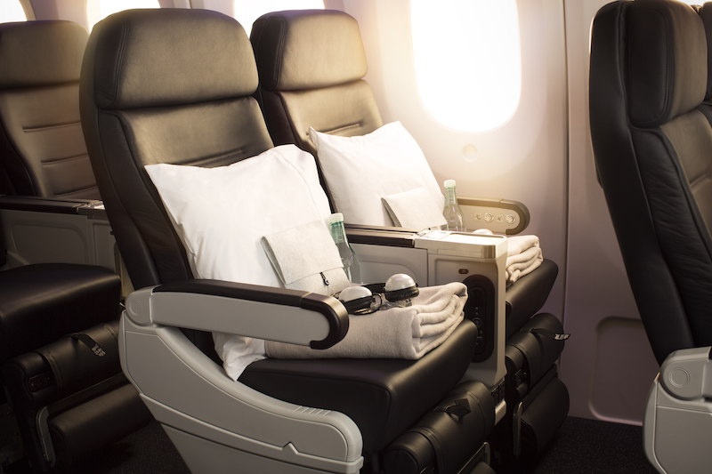 Air New Zealand's premium economy seats