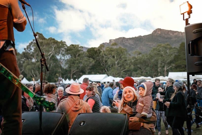 Live music and entertainment is aplenty during the Grampians Grape Escape. Photo: Courtesy.