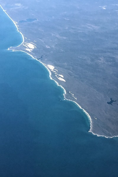 Satellite image of a bay