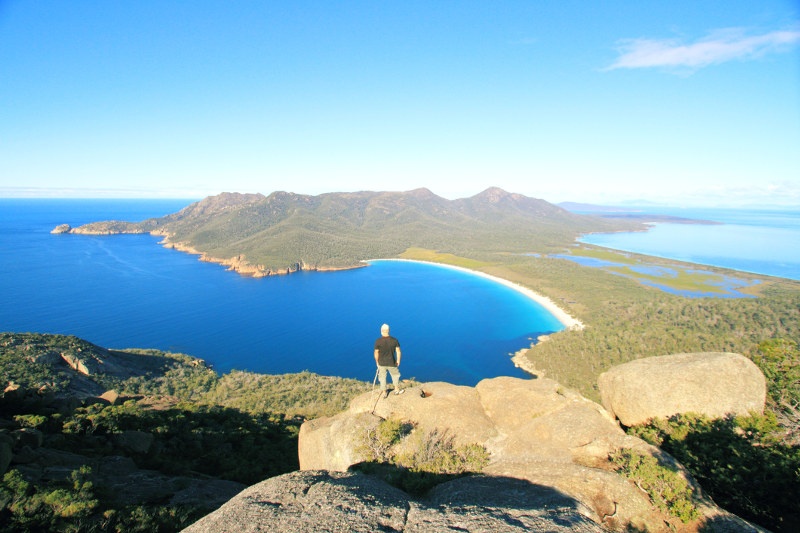 winelgass bay view from mount amos tasmania