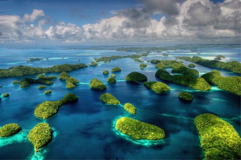 The Rock Islands of Palau.