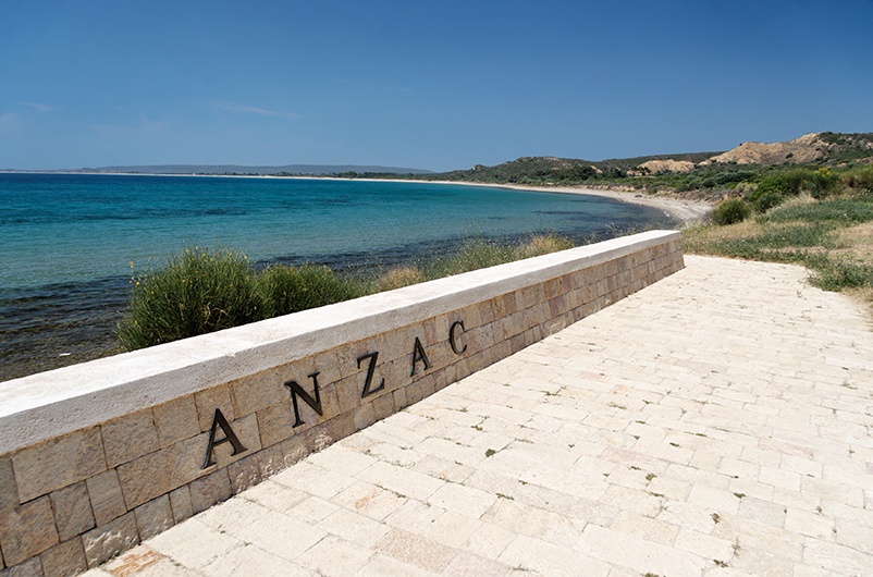 Anzac Cove in Gallipoli, Turkey