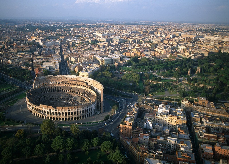 colosseum from the air
