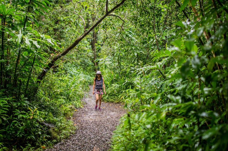Woman in the forest