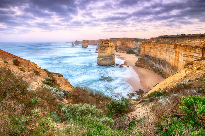 twelve apostles are an iconic stop on the great ocean road in victoria
