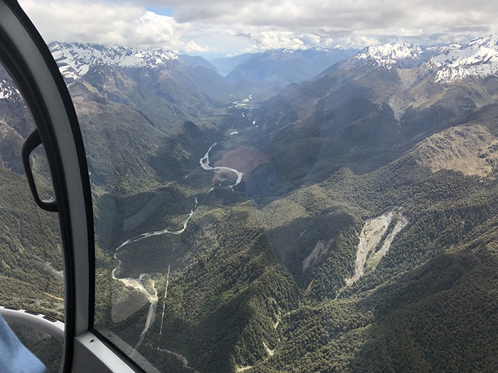 flying to Milford Sound with Over the Top Helicopters