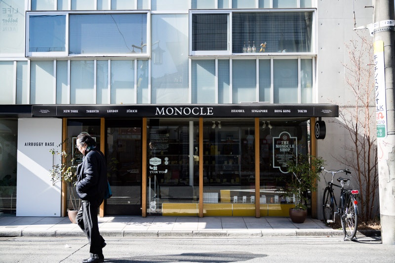 Façade of The Monocle Shop in Tokyo
