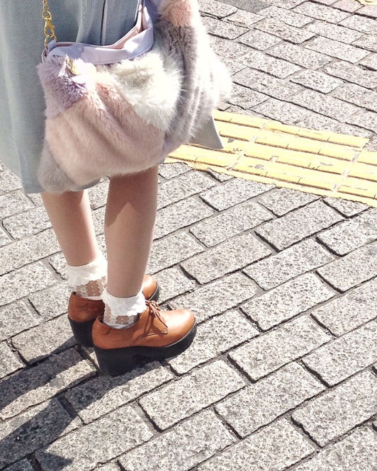 Photo detailing Japan's unique female fashion style